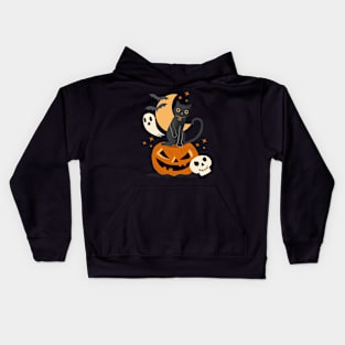 Black Magic Cat Kids Hoodie